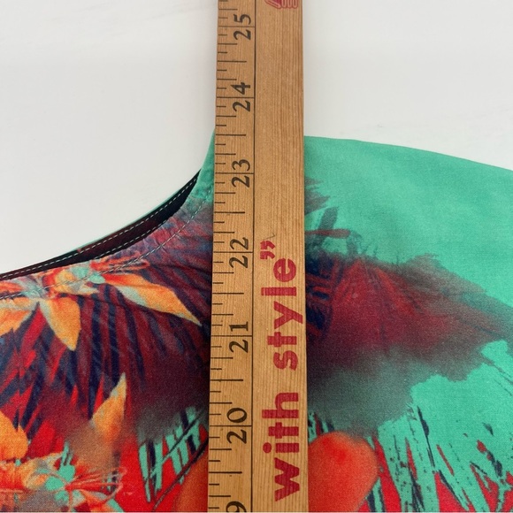 Soft Surroundings Floral Print Boxy Blouse – Size M – Colorful 3/4 Sleeve Top - Picture 10 of 11